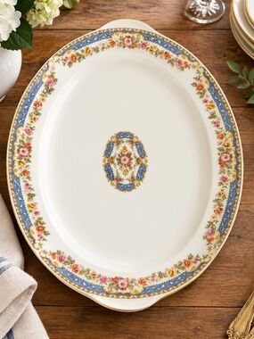 Rare Taylor Smith Taylor Vintage Oval Serving Platter